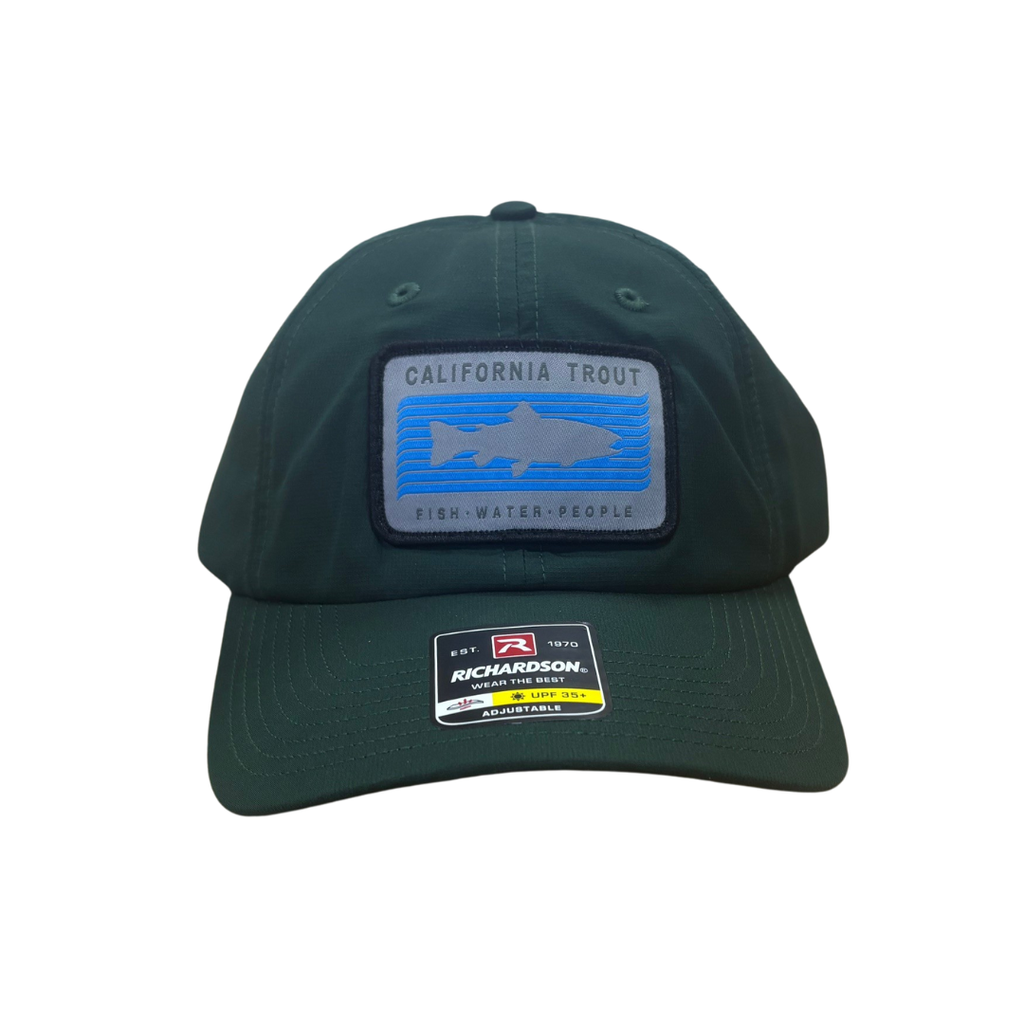 CalTrout Richardson 220 Relaxed Lite Cap - Dark Green