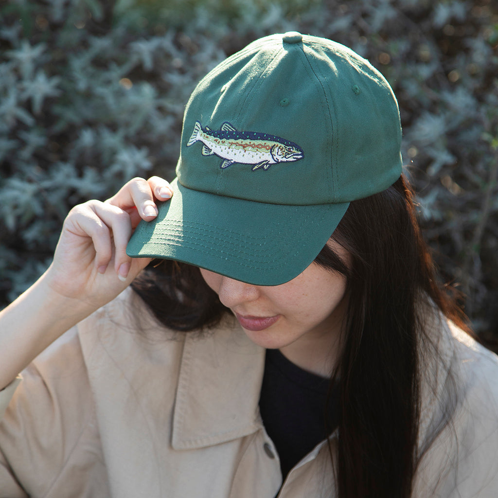 Mustard Beetle Ball Cap: Steelhead Trout for CalTrout